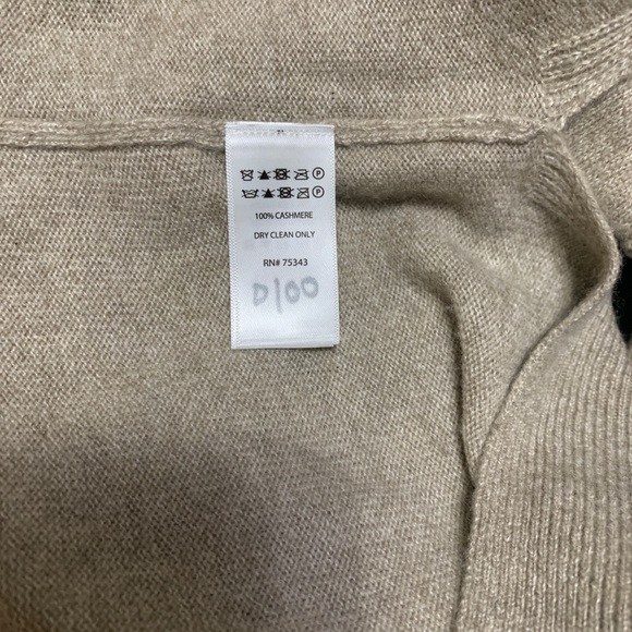 InCashmere Cowl Neck Cashmere Oatmeal Sweater - Picture 4 of 8